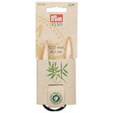 Prym 222534-1 Yuvarlak Örgü Şişi Bambu 40 cm 10,00 mm, Ahşap Renkleri, 10 mm