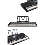 PS-3500KSP Tuş Hassasiyetli 61 Tuşlu Org Sustain Pedallı (Stand Pedal Çanta Kulaklık Notalık A - Çok Renkli
