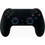 Ps-4 Için Kablosuz Kontrol Cihazı Çift Titreşimli Rgb LED Gamepad Joystick Yüksek Doğruluk Kontrol - Siyah
