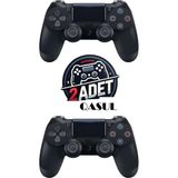 Ps 4 Kablosuz Joystick Pc Uyumlu Titreşimli Oyun Kolu 2-Adet Logosuz - Siyah