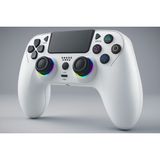 Ps-4 Oyun Kumandası Ps-4/slim/pro/pc Ile Uyumlu Dokunmatik Panel/rgb-Led/ext/audio Jakı - Beyaz