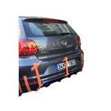 ps dizayn Volkswagen Polo 6r (2015-2017) Makyajlı Arka Tampon Eki - Difüzör (plastik)