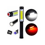 Ps-q5 Pilli Mıknatıslı Cob Led Çalışma Tamir Kırmızı Işık El Feneri Asorti