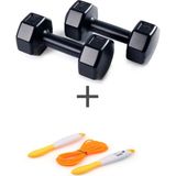 Ps Spor 1 kg Dambıl Set(1kg 2 Adet Dambıl) + Atlama Ipi - Siyah