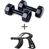 Ps Spor 1 kg Dambıl Set(1kg 2 Adet Dambıl) + Sayaçlı Ayarlanabilir El Yayı - Siyah