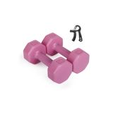 PS SPOR 1 KG Pembe Renk Dambıl Set ve Ayarlanabilir ve Sayaçlı El Yayı