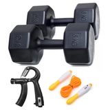 Ps Spor 16 Kg Dambıl 8 Kg X 2 Adet + Sayaçlı Elyayı + Sayaçlı Atlama İpi