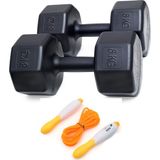 Ps Spor 16 kg Dambıl + Sayaçlı Atlama Ipi (8 kg x 2 Adet + Atlama ipi Gönderim Yapılır) - 2 x 8 kg