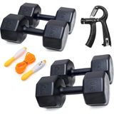 Ps Spor 2 Li Dambıl Set 8 kg 2 Adet 10 kg 2 Adet Sayaçlı Ayarlanabilir El Yayı + Sayaçlı Atlama Ipi - 36 kg