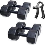 Ps Spor 2 Li Dambıl Set + Sayaçlı Ayarlanabilir El Yayı = 8 kg x 2 Adet 10 kg x 2 Adet - 36 kg