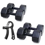 Ps Spor 2 Set Dambıl (7 Kg X 2 Adet- 10 Kg X 2 Adet)+ Ayarlanabilir Sayaçlı El Yayı