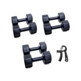 Ps Spor 3 Çift Dambıl Set 3 Kg + 4 Kg + 5 Kg + Ayarlanabilir Sayaçlı El Yayı