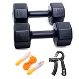 PS SPOR 3 KG DAMBIL X 2 ADET + 1 ADET AYARLANABİLİR SAYAÇLI EL YAYI 1 ADET SAYAÇLI ATLAMA İPİ