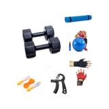 Ps Spor 3 Kg Dambıl X 2 Adet 6 Kg + 5 Çeşit Plastes Ve Egzersiz Seti