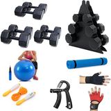 Ps Spor 3 Set Dambıl ve Spor Seri ( Açıklamayı Okuyun ) - Siyah