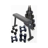 Ps Spor 4 Çift Dambıl Set 1 Kg+3 Kg+5 Kg+7 Kg + Katlanabilir Ağırlık Bench Sehpası Ve Dambıl Standı