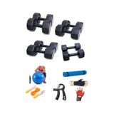Ps Spor 4 Set Dambıl 3 Kg X 2 Ad. 6 Kg X 2 Ad. 8 Kg X 2 Ad. 10 Kg X 2 Ad.+5Çeşit Egzeriz Seti