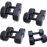 Ps Spor 4 Set Dambıl = 3 kg x 2 Ad. 6 kg x 2 Ad. 8 kg x 2 Ad. 10 kg x 2 Ad. - Siyah