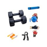 Ps Spor 5 Kg Dambıl X 2 Adet 10 Kg + 5 Çeşit Plastes Ve Egzersiz Seti