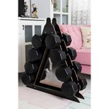 Ps Spor Standlı Ev Tipi Dambıl Seti 3 Kg + 6 Kg + 8 Kg + 10 Kg + Stand