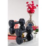 PS Sports Plastik Dambıl Seti, 2 kg x 2 Adet, Siyah, Çimento Dolgulu