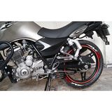 Ps Stickers Motorsiklet Rks Lastik Sticker Lastik Yanağı Yazısı Stiker 8 Adet - Beyaz - Kırmızı - 1