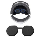 PS VR2 için Lens Koruyucu Kapak, Toz Önleyici Silikon Lens Playstation VR2 Kulaklık için PS5 Kumandalı Parmak Kavramaları ile