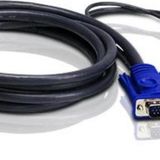PS/2-USB KVM (Keyboard/Video Monitor/Mouse) Switch İçin Kablo, 3 metre, 1 x SPHD-15 Erkek <->