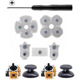 PS4 030 040 050 055 Analog Motor Topuz İç Lastik Tamir Seti Playstation 4 Kol Tamir Yedek Parça - Siyah