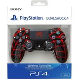 Ps4 Dualshock 4 V2 Gamepad Yeni Nesil Kol Spider-Man Desenli Pc + Ps4 + 1.5 mt Şarj Kablosu - Kırmızı