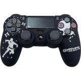 Ps4 Dualshock Joystick Koruyucu Galax Desenliy Desenli Silikon Kılıf - Siyah