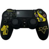 Ps4 Dualshock Joystick Koruyucu Street Fhghter Desenli Silikon Kılıf - Siyah