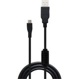 Ps4 Dualshock USB Şarj Kablosu Ps4 Joyistik Uyumlu Oyun Kolu Controller (2 Metre) Şarj Kablosu - Siyah