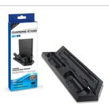Ps4 Fat/ps4 Slim/ps4 Pro Uyumlu Soğutucu Fan Joystick Şarj Dikey Stand - Siyah