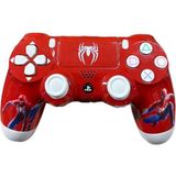 Ps4 Kablosuz Gamepad Joystıck Yenilenmiş Gamepad Controller - Spiderman Örümcek - Kırmızı - Beyaz