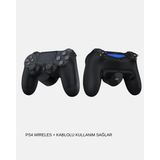 Ps4 Kablosuz Oyun Kolu V2 – Bluetooth Bağlantılı, Titreşimli, Pc ve Mobil Uyumlu ( Lisinya )