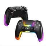 Ps4 Kol Kablosuz Gamepad Oyuncu Kol /çift Titreşim/6 Eksenli Rgb Mod/ps4/switch/pc/androd/iphone - Siyah