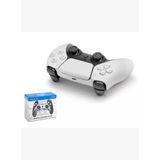 Ps4 Pc Uyumlu Kablosuz Ps5 Görünlümlü Gamepad Nodar Nd500c 5 Renk Seçenekli - Beyaz