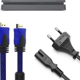 Ps4 Slim Güç Kablosu Hdmi Örgülü Kablo Set Playstation 4 Aksesuar