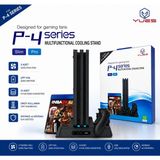Ps4 Slim & Ps4 Pro Multifunctional Cooling Stand Fanlı Soğutucu Şarj Standı