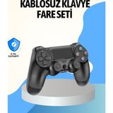 Ps4 Uyumlu Kablosuz Oyun Kolu Ergonomik Çift Titreşimli