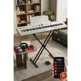 PS4000WH-SET Tuş Hassasiyetli 61 Tuşlu Org Bluetooth USB Midi (Sustain Pedalı Çanta Kulaklık St