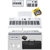 PS4000WH Tuş Hassasiyetli 61 Tuşlu Org Bluetooth USB Midi Metod (Sustain Pedalı Çanta)