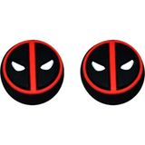Ps5 Dualsense 1 Çift Xbox 360 One S x ,ps4,ps3,nintendo Uyumlu Desenli Analog Koruyucu Başlığı Spiderman Head - Siyah - Kırmızı