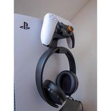 Ps5 Kol ve Kulaklık Tutucu Aparat, Ps5 Konsol Aparatı Playstation 5 Dualsense Stand - Siyah