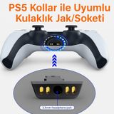 Ps5 Kollar İle Uyumlu 3,5mm Kulaklık Jakı Soketi