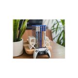 Ps5 Logolu CD Stand Rafı, Ikonik Tuş Simgeli Oyun Kutusu (Cd) Rafı – Stand Organizer - Beyaz