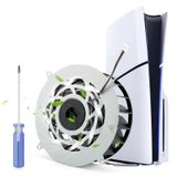 PS5 Slim dahili soğutma fanı yedek PlayStation 5 Slim 19 bıçakları Fan soğutucu NMB 11541GS-12M-WB-01 CPU soğutma fanı konsolu aksesuarları ile uyumlu