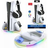 Ps5 Slim Kasa Dikey Işıklı Stand Rgb İpega