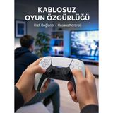 Ps5 Uyumlu Kablosuz Oyun Kolu Sessiz Tuşlar Ve Güçlü Performans Yeni Nesil